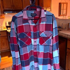 Pendleton Red and Blue Plaid Casual Shirt